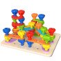 TOOKY TOY Daugiafunkcinė Lentos Rinkinys Su Spalvotais Varžtais Mokomosios Formos