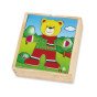 VIGA Medinis galvosūkis Mokomasis galvosūkis Teddy Bear berniukui apsirengti