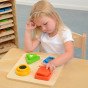 MASTERKIDZ Medinis Montesori medžiaga Paviršiaus Tekstūros Formų rūšiaviklis