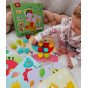 TOOKY TOY Žaislai su įdomiais blokais vaikams, mokymas atpažinti gyvūnus, formą, spalvas + lentos