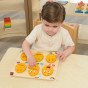 MASTERKIDZ Mediniai kiaušiniai emocijų mokymo lentelėje - Koks Humoras? Montessori