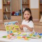 VIGA medinis galvosūkis Montessori 2-į-1 daržovės figūros