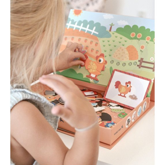 TOOKY TOY Magnetinis ūkio puzzle.