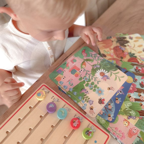 TOOKY TOY Medinis skaičiavimo gyvūnų mokymo žaidimas