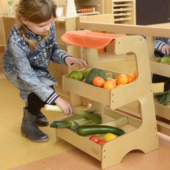 MASTERKIDZ medinis prekybos mugės stovas žaidimų parduotuvė