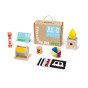 TOOKY TOY dėžutė XXL Montessori švietimo 6in1 pojūčių dėžutė 0-6 mėnesiai