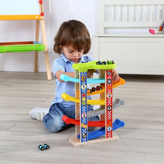 TOOKY TOY Spalvingas Slidinėjimo Keliukas Automobiliams