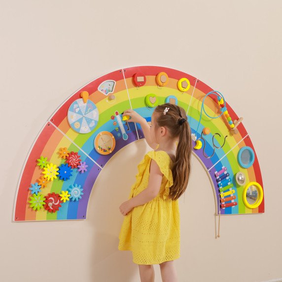 VIGA Medinis jutiklinio- manipuliavimo lenta EDU Rainbow FSC Sertifikatas
