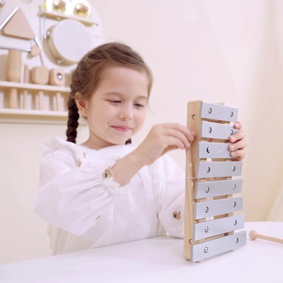 VIGA Medinis muzikos lenta rinkinys iš 12 perkusijos instrumentų