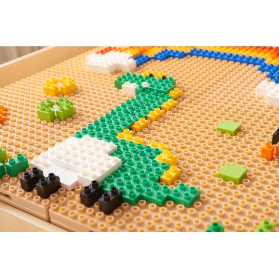 MASTERKIDZ Medinis mokomasis stalas + STEM Sienos priedai + 359 vnt.