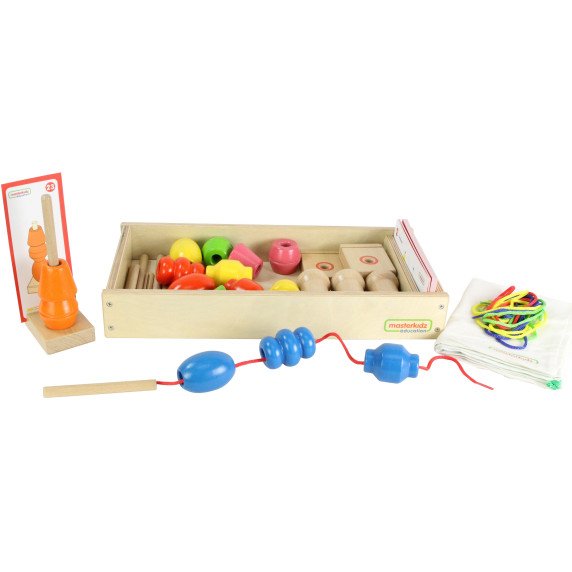 Didelis medinis Montessori siuviklis iš MASTERKIDZ