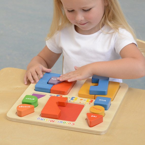 MASTERKIDZ Edukacinė lentyna išmanusis dėlionės rodymas mišrių spalvų Montessori metodu