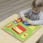 MASTERKIDZ Edukacinė lentelė įgūdžių mokymui Montessori drabužiai
