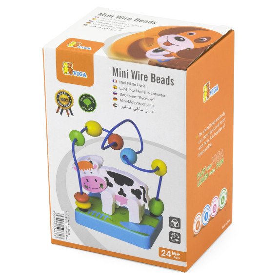 VIGA medinis labirintas su varikliukais Little Cow