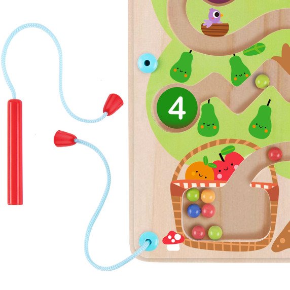 TOOKY TOY vaismedis su magnetiniu labirintu, mokantis skaičiuoti