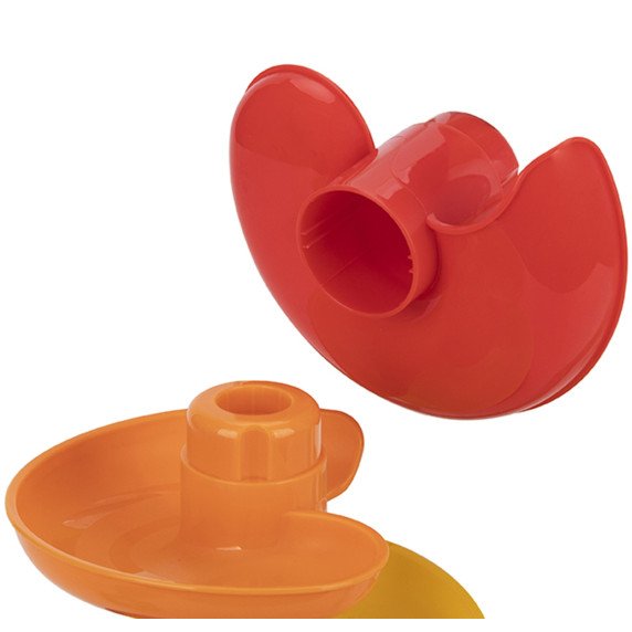 Tooky Toy Medinis kamuolių takelis su gyvūnais Spiralinis kamuolių takelis + 4 kamuoliai