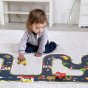 TOOKY TOY automobilių kelio galaktikos galvosūkiai + transporto priemonės automobiliai kelio ženklai