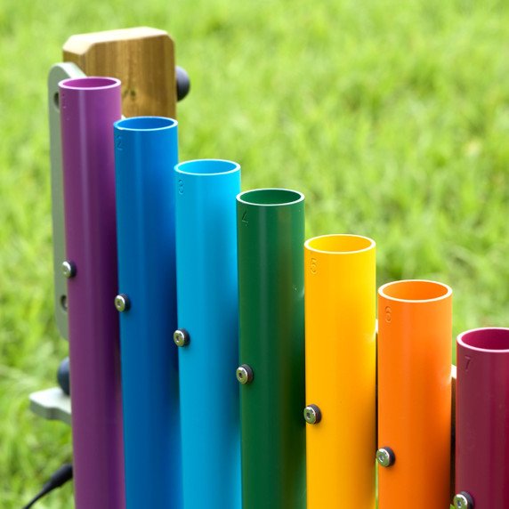 MASTERKIDZ Spalvingos, laisvai stovinčios būgnai, 95 cm