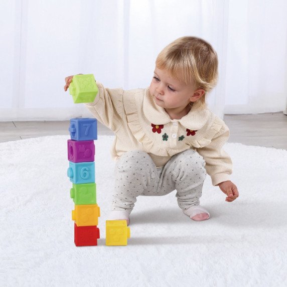 TOOKY TOY dėžutė XXL Montessori edukacinė 6in1 jutimo dėžutė 7-8 mėnesiai