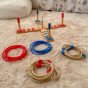 TOOKY TOY Medinis linksnių kryžiaus žaidimas Arcade Ring Cross Game