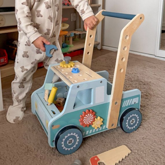 TOOKY TOY Medinis laikrodis automobilis Mini STEM darbo dirbtuvė