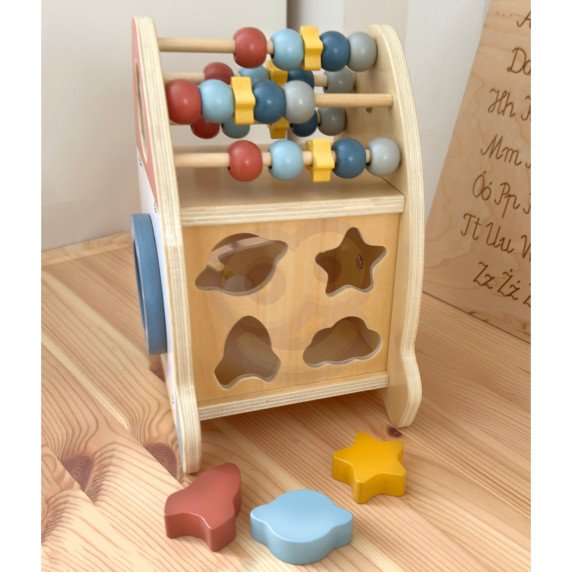 TOOKY TOY Kosminis Raketų Veiklos Rūšiavimo Medinis Labirintas
