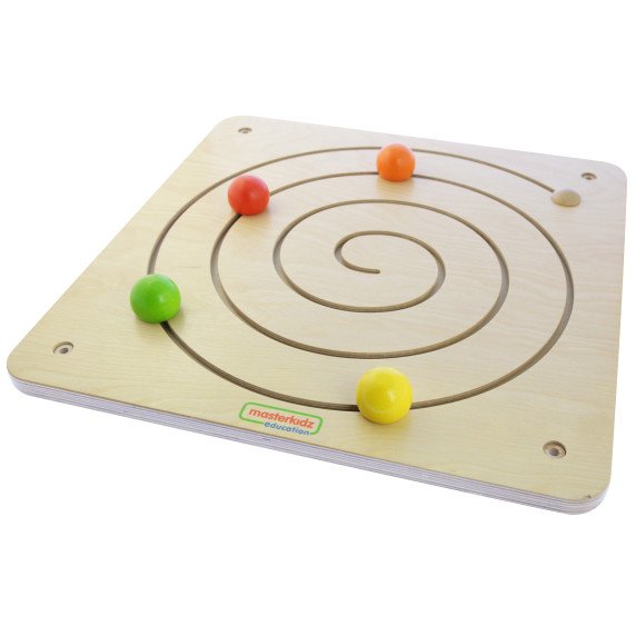 MASTERKIDZ Montessori Spiralinis labirintas slinkimo lentynėlėje