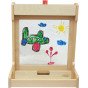 MASTERKIDZ 2-in-1 stalas tapybai su langeliu ir juodraščio stovu