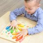 MASTERKIDZ Edukacinė medinė pirštų skaičiavimo lentelė