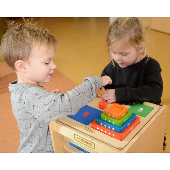 MASTERKIDZ Medinis piramidės mokomasis skaičiavimo ir spalvų Montessori užsakymas