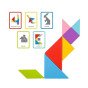 TOOKY TOY Medinis Tangram dėlionė