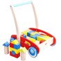 TOOKY TOY Medinis paspirtukas vaikams + Kubai 23 vnt.