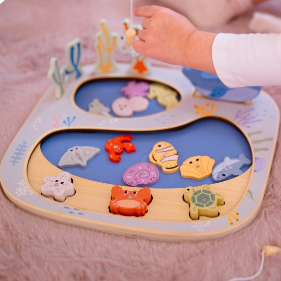 TOOKY TOY „Pagauk žuvį“ Montesori galvosūkis sugebėjimų žaidimas