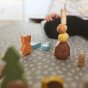 TOOKY TOY miško rinkinys, sudėtiniai dėlionės blokai figūroms
