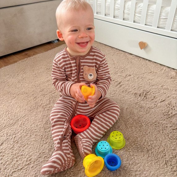 TOOKY TOY dėžutė XXL Montessori edukacinė 6in1 pojūčių dėžė 13-15 mėn.