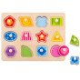 TOOKY TOY Galvosūkiai Montessori formų mokymo galvosūkiai su smeigėliais