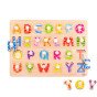 TOOKY TOY Puzzle Montessori Abėcėlės galvosūkis su smeigtukais