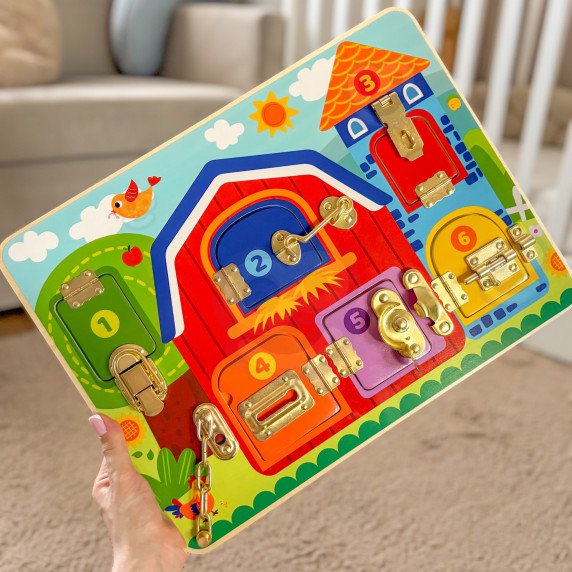TOOKY TOY Manipuliacinis lentos pilys nuotraukos Ūkininkavimas