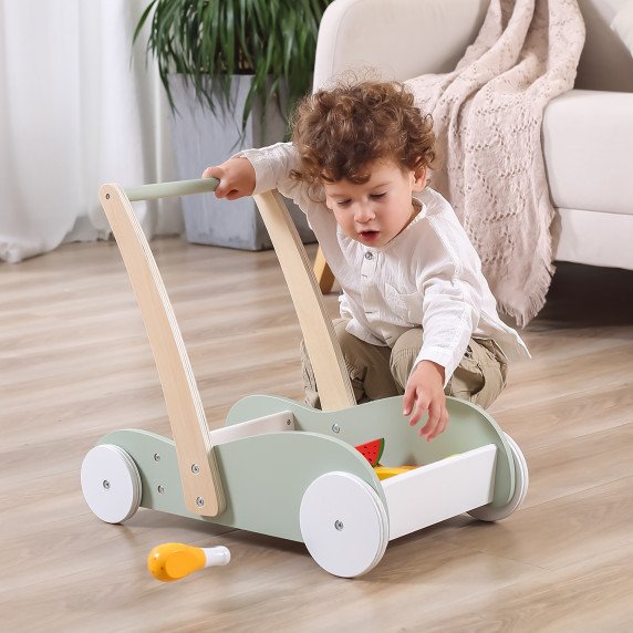 Viga PolarB medinis 2-in-1 vairuojamas vežimėlis/-žagždė/-pūtiklis