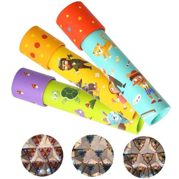 WOOPIE ŽALIA Kaleidoskopinis spalvingas teleskopas vaikams Pasakos personažai Gyvūnai 1 vnt.