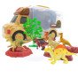 WOOPIE Rinkinys Automobiliui 2in1 Lagaminas + Dinozaurų Figūrėlės 6 vnt.