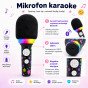 WOOPIE Belaidis karaoke mikrofonas su garsiakalbiu juodas BT