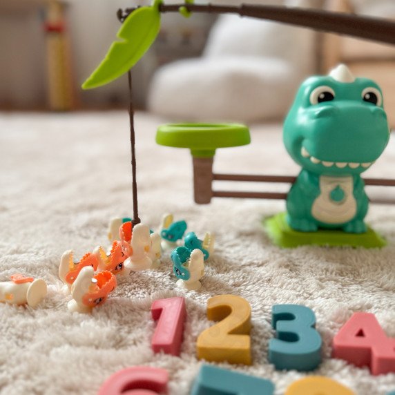 WOOPIE Balanso svarstyklių ir balanso stalo žaidimas Žvejybos Dinozaurų Žuvis Mokslas Skaitmenų skaičiavimo lentelė