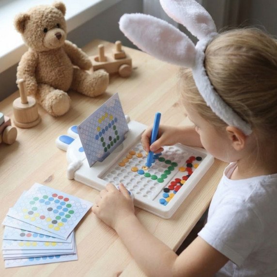 WOOPIE Magnetinė lenta vaikams Montesori MagPad Kiškis