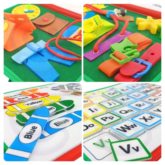 WOOPIE Montessori Edukacinis Kubas Knyga - Kalėdinė Leidimas