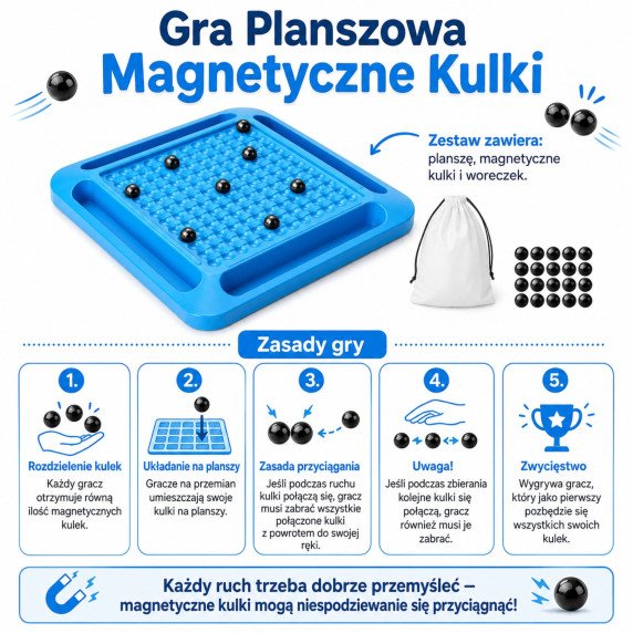 WOOPIE Magnetiniai kamuoliai stalo žaidimas