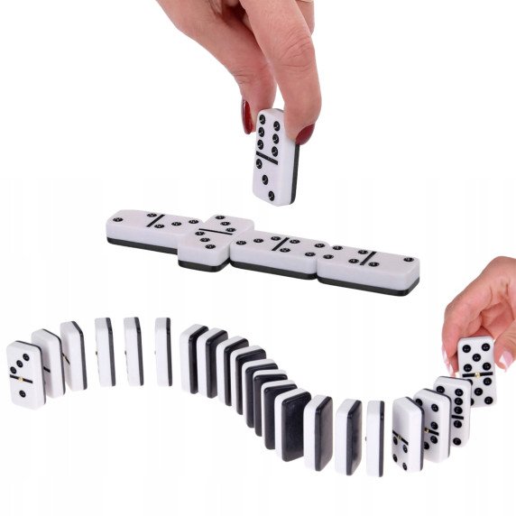 WOOPIE Domino klasikinis 28 kauliukų dėlionės žaidimas