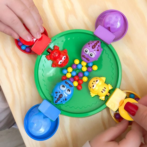 WOOPIE Arkadinė stalo žaidimo HUNGRY HAPPY FROG AND CROCODILES 3+