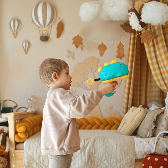 WOOPIE Dart žaidimas šaudymo kamuolių šautuvas Dinozauras Velcro taškai žaidimas