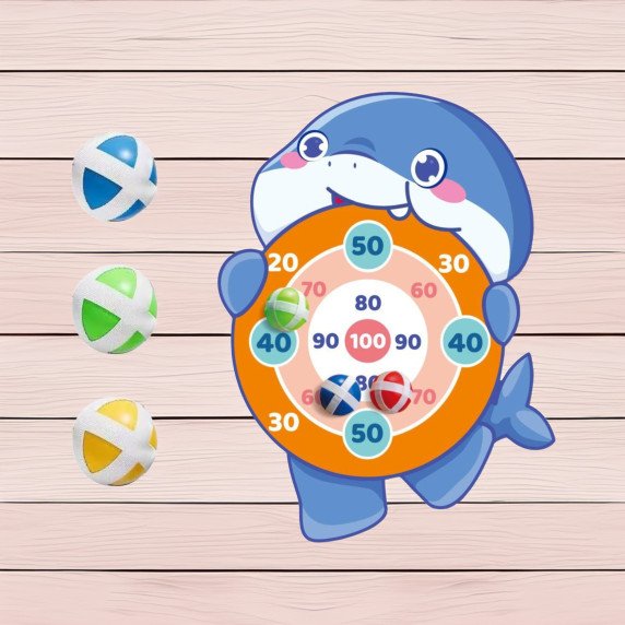 WOOPIE Velcro dartboard Shark Arcade žaidimas